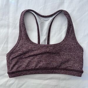 Fleo Heathered Purple Sports Bra